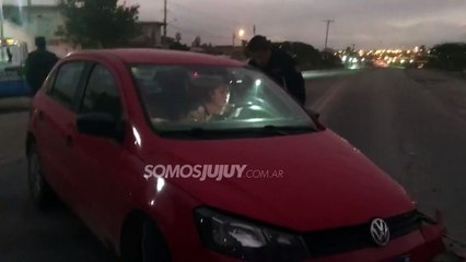 Accidente en la colectora de la ruta 66