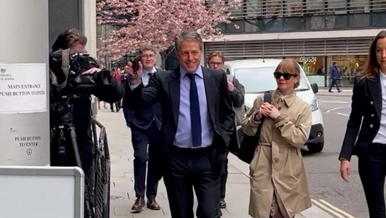 Hugh Grant arrives at High Court ahead of Prince Harry’s privacy trial against NGN