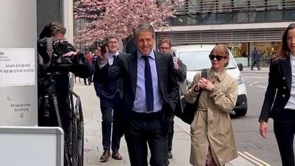 Hugh Grant arrives at High Court ahead of Prince Harry’s privacy trial against NGN