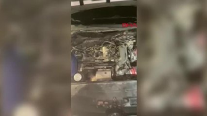 OTOMOBİLİN MOTORU VE LASTİĞİNDEN 1316 UYUŞTURUCU HAP ÇIKTI