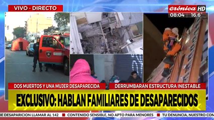 Tragedia en Floresta: continúa la búsqueda de desaparecidos