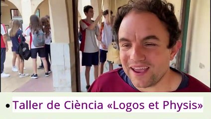 Taller Ciència 'Logos et Physis'. Miquel Siurana i el seu alumnat. IES Eduardo Merello