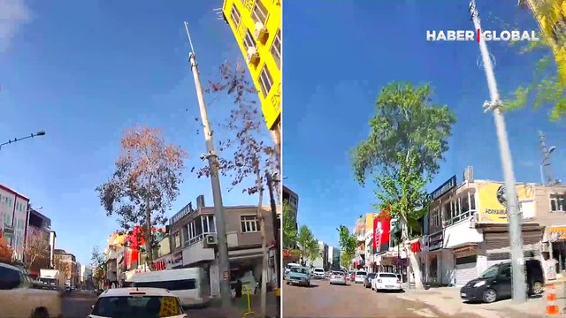 Araç kamerası kaydetti! Depremden önce ve sonra çekilen görüntüler yıkımı gözler önüne serdi