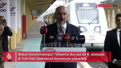 Milli elektrikli tren, TCDD’ye teslim edilip Sakarya Garı’na hareket etti