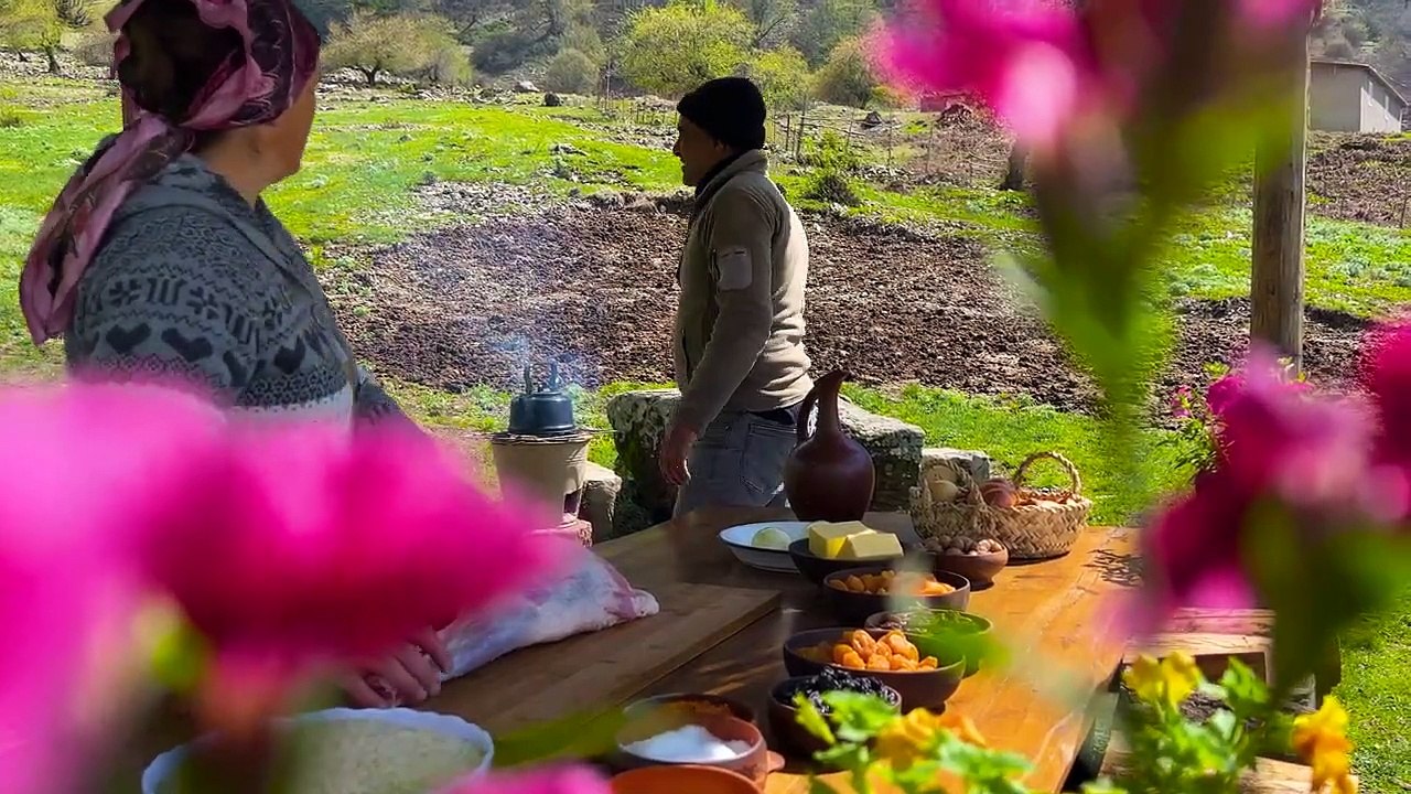 Pilaf according to Azerbaijani Traditions! National Dish Rustic Cooking