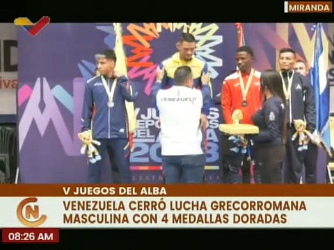 Venezuela cierra lucha grecorromana con 4 medallas doradas en los V Juegos del Alba 2023