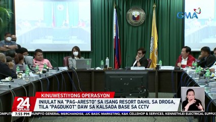 Iniulat na "pag-aresto" sa isang resort dahil sa droga, tila "pagdukot" daw sa kalsada base sa CCTV | 24 Oras
