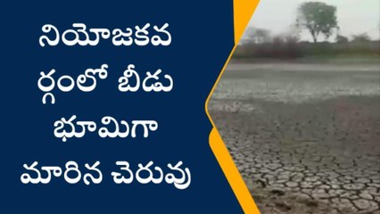 కృష్ణా జిల్లా: చెరువులో చుక్కనీరు లేదు...!