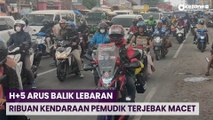 Puncak Arus Balik Lebaran, Ribuan Kendaraan Pemudik Terjebak Macet di Pantura Cirebon