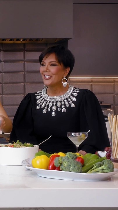 Kyle Jenner with Mom cooking Viral video