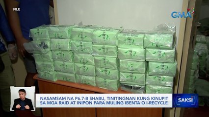 Nasamsam na P6.7-B shabu, tinitingnan kung kinupit sa mga raid at inipon para muling ibenta o i-recycle | Saksi