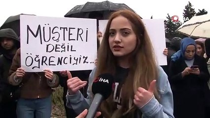 Biruni Üniversitesi öğrencilerinden zam tepkisi!