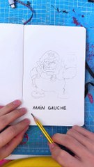 Exercice de dessin : Dessiner de la main gauche