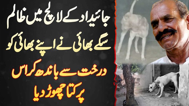 Jaidad Ke Lalach Me Zalim Bhai Ne Apne Bhai Ko Darakht Se Bandh Kar Us Par Kutta Chor Dia