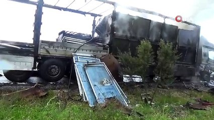 Muğla'da milyon dolarlık yük yandı!