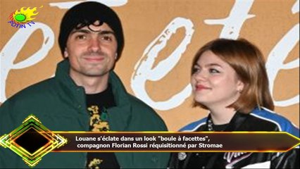 Louane s'éclate dans un look "boule à facettes",  compagnon Florian Rossi réquisitionné par Stromae