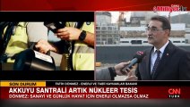 Akkuyu NGS devrede! Bakan Dönmez 3. santral için Trakya'yı işaret etti