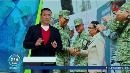 Rosa Icela Rodríguez garantiza prestaciones a personal militar de la GN