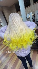Blonde&Yellow_Let's_make_Asian_hair_brighter#inner_color_#purplehair_#designcolor_#dye_hair_#haircolor_#shorts_#viralshorts