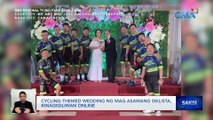 Cycling-themed wedding ng mag-asawang siklista, kinagigiliwan online | Saksi