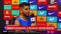 Zambrano habló sobre el episodio con Benedetto en el Cilindro de Avellaneda