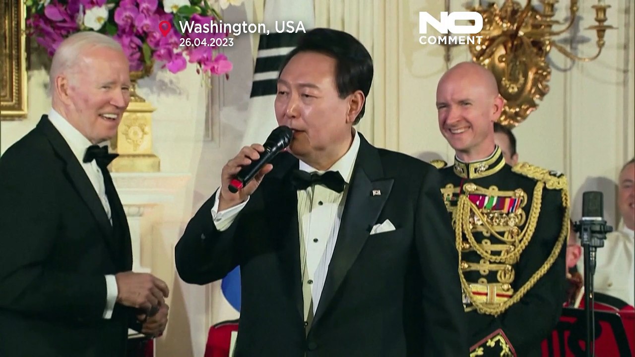 Südkoreanischer Präsident singt im Weißen Haus