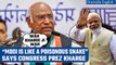 “Modi is like a poisonous snake”, says Congress President Mallikarjun Kharge | Oneindia News
