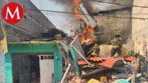 Explosión de tanque de gas provoca incendio en Iztapalapa