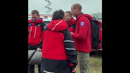 Prince William with the Mountain Rescue Team