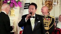 رئيس كوريا الجنوبية يبهر الحضور في البيت الأبيض بموهبته الغنائية