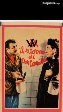 IL RITORNO DI DON CAMILLO Fernandel e Gino Cervi