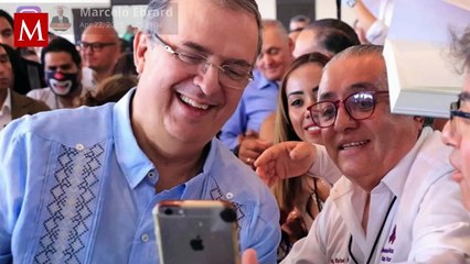 Marcelo Ebrard y su esposa asisten a concierto de Blackpink en Foro Sol