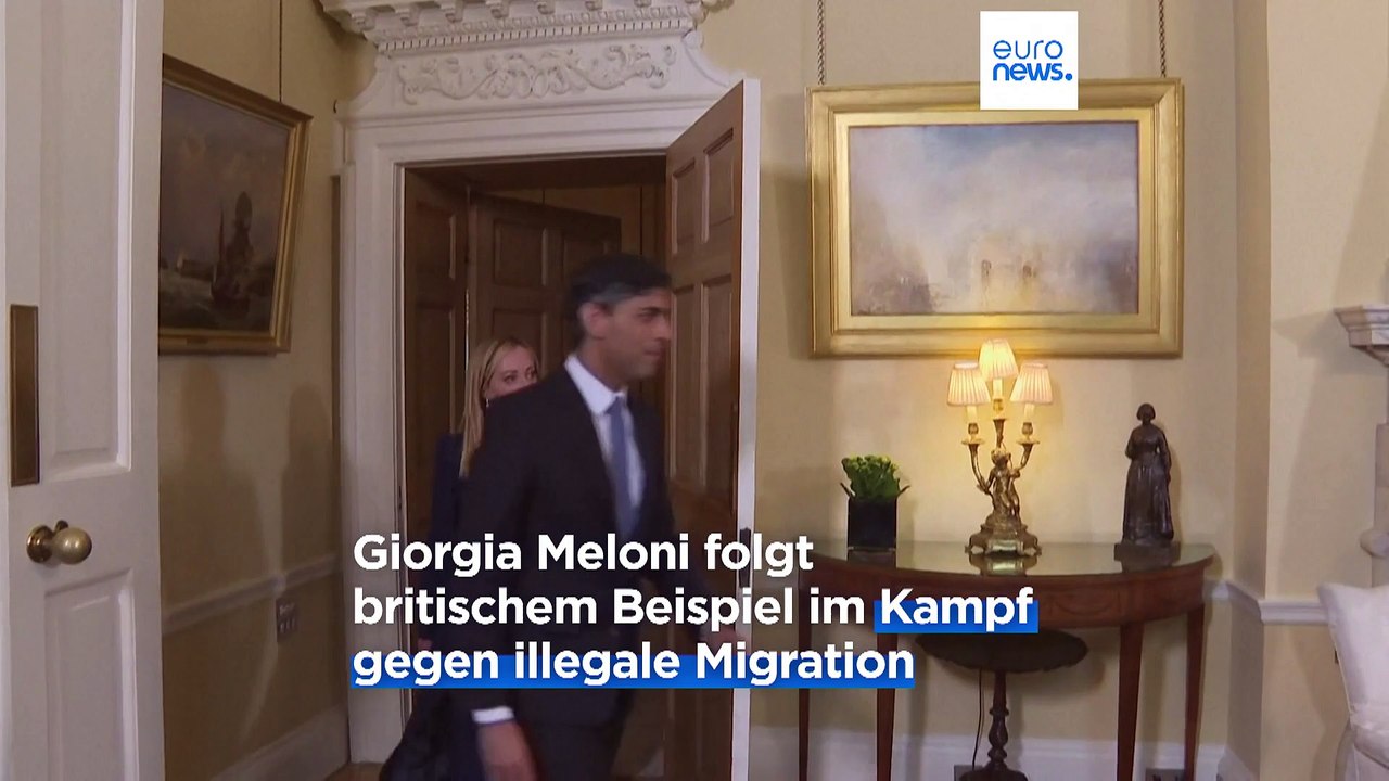 'Das macht Ihre Regierung sehr gut': Meloni voll des Lobes für britische Flüchtlingspolitik