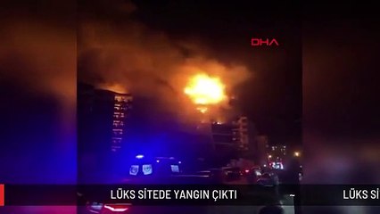 LÜKS SİTEDE YANGIN ÇIKTI