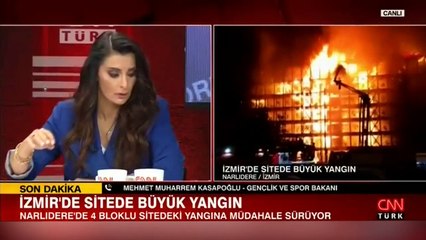 Bakan Kasapoğlu, yangın hakkında son durumu CNN TÜRK'te paylaştı