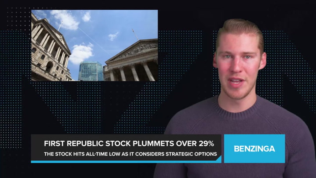 First Republic Stock Plummets Over 29%,  Shares Fall Over 90% YTD