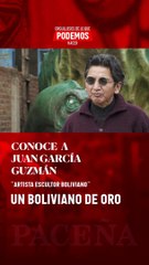 Juan García, artista escultor boliviano, un boliviano de oro