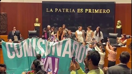 Panistas toman tribuna del Senado por no lograrse la designación de comisionado del INAI