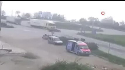 Ölümlü kazanın güvenlik kamera görüntüleri ortaya çıktı