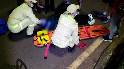 Motociclista fica ferido em acidente no Universitário