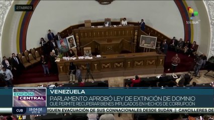 Download Video: Asamblea Nacional de Venezuela aprueba la Ley Orgánica de Extinción de Dominio