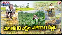 10 Lakh Acres Crop Damage In Just One Month Due To Heavy Rains _ V6 Teenmaar