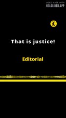 EDITORIAL EN INGLÉS | THAT IS JUSTICE!