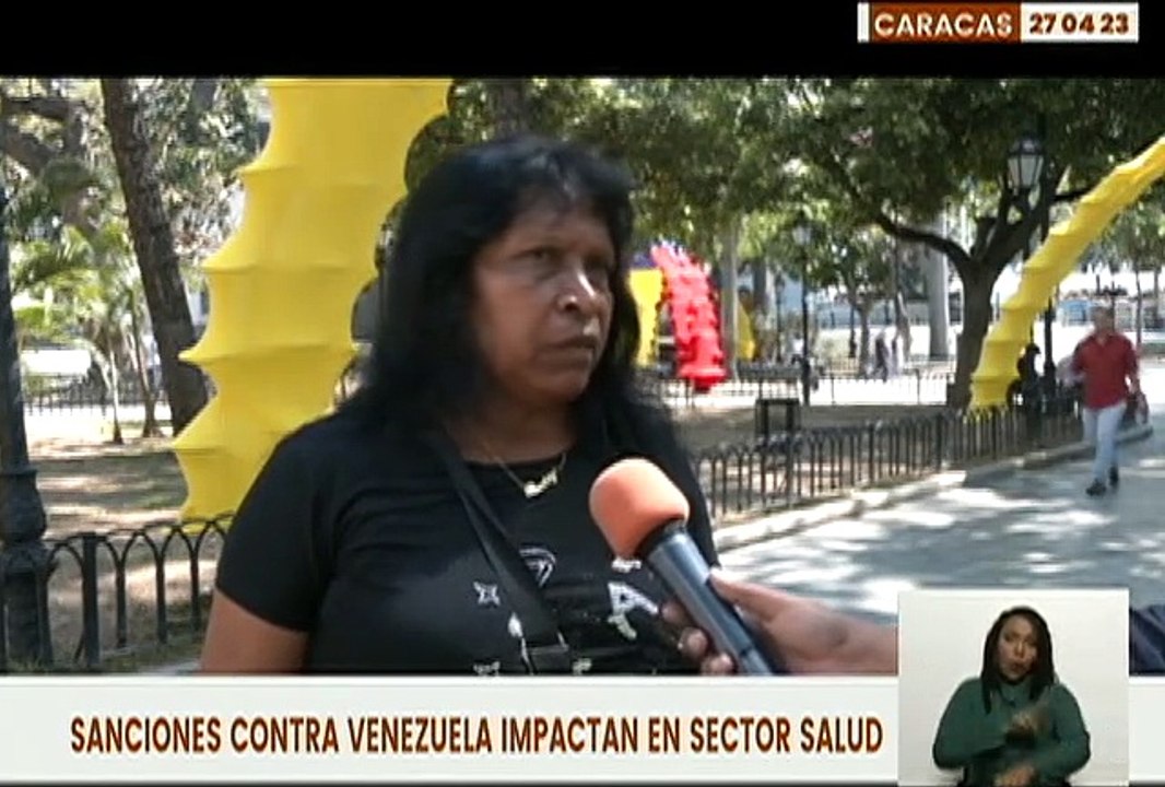 Ciudadanos reconocen que las sanciones imperiales contra Venezuela han afectado el sector salud