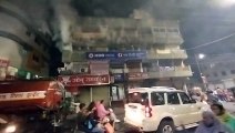 Fierce fire broke out in Indore, there was chaos, watch video