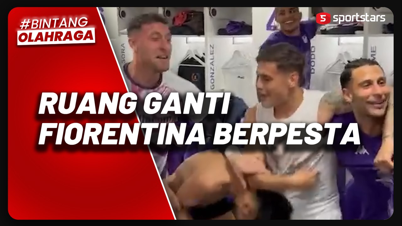 Fiorentina Berpesta di Ruang Ganti Usai Lolos Final Coppa Italia
