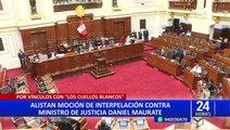 Daniel Maurate: preparan moción de interpelación contra ministro de Justicia