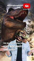 Cái tên khủng long nào khó đọc nhất thế giới? | #MKL1min