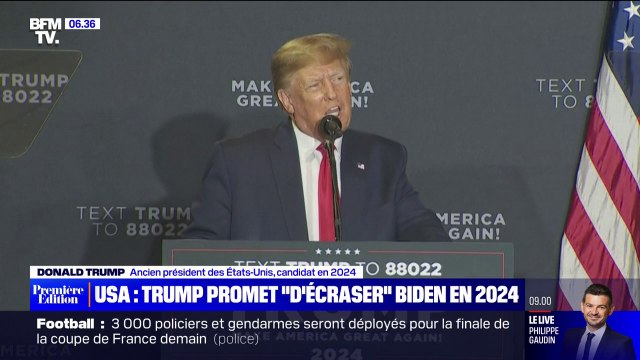 États-Unis: Donald Trump promet d'écraser Joe Biden à la présidentielle de 2024