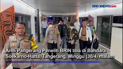 Tiba di Bandara Soetta, Peneliti BRIN AP Hasanuddin Bungkam